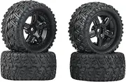 4Pcs Rubber Tires Tyre Wheel P6973 for Remo Hobby Smax 1621 1625 1631 1635 1651 1655 1/16 RC Car Upgrade Parts