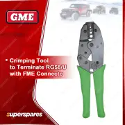 GME Crimping Tool to Terminate RG58 / U with FME Connector CTA500
