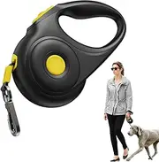 Retractable Dog Strap - Semi-Automatic Lock Dog Rope Extendable | Animals Training Tool | Instant Safety Equipment | Heavy-Duty Extendable Pet Leads | Rop for Training, Running, Camping, Walking