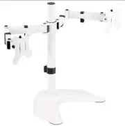 WALI Dual Monitor Fully Adjustable Desk Mount Stand Fits 2 Screens up to 27 In