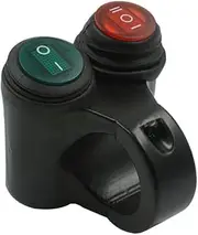 22mm 24mm Motorcycle Switches Handlebar Dual Control Switch Hazard Brake Fog ON Off ON Aluminum Alloy Motorcycle Accessories(22mm-01)