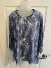 Women’s Lemon Grass Studio Beautiful Teal/Blue Abstract Design Tunic Size XXL