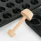 Egg Tart-Tamper Double Side Wooden Pastry Pusher Kitchen Baking Shaping Tool AU