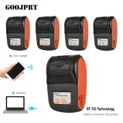 5Pcs Mini 58mm Wireless BT & USB Handheld POS Receipt Thermal Label Printer