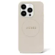 Guess Grained PU Leather for iPhone 16 - Beige