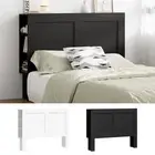 Oikiture Headboard Bed Head Queen Double King Bedhead with Storage Shelves
