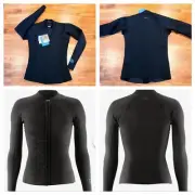 New! Patagonia Women's R1 Lite Yulex Long-Sleeved Wetsuit Top Women's Sz 8 Black