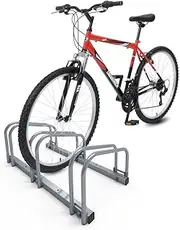 VOUNOT® 3 Bike Stand Floor or Wall mounted bike rack for garage Bicycle Parking rack Cycle Storage Locking Stand