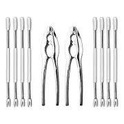 10 Pcs Seafood Tools Set Lobster Crackers and Picks Crab Leg Crackers