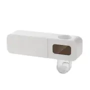 Automatic Toothpaste Squeezer Toothpaste Dispenser Toothbrush Holder White L1D4