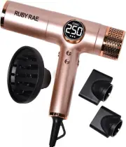 Professional Ionic Hair Dryer Fast Dry Blow Dryer with Diffuser Travel