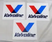 Valvoline Sticker Decal 6 1/2" x 5 7/8" New x3