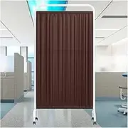 Freestanding Privacy Screens,1-5 Panels Temporary Standing Door Partition,Fabric Room Divider with Wheels,for Ward Lobby Beauty Salon Office(Color 5,4-Panel)