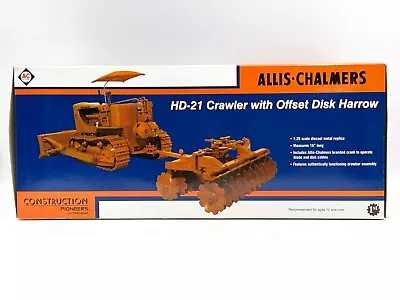 1/25 Allis Chalmers HD-21 Crawler With Offset Disk Harrow First Gear