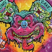 King Cake Mouse by Jay Sween BLOTTER ART perforated tabs psychedelic