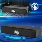 34"x6.2"x12.8" Aluminum Powder-Coated Truck Pickup Tool Box Storage w/Keys Black