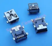 2x Mini-B USB Socket Port 5P Female Plug Connector Repair Replacement Part AU