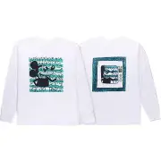 Diamond Mickey and Haring BoxLong Sleeve Medium White