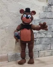 Handmade Crochet Amigurumi Freddy Fazbear From Five Nights At Freddy’s Game