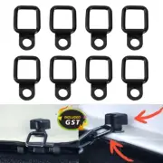 8x Heavy Duty Fixing Point Anchor Lashing Eye Tie Down Loop Black D-Ring Hook
