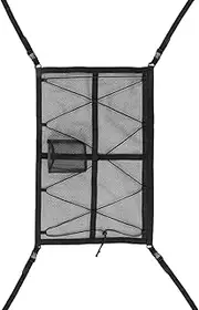 Luggage Net Car Roof – Car Roof Luggage Net Blanket | Roof String Roof Net Organiser | Car Cover Storage Net | Roof Cord Roof Tent with Fabric Holder | Multifunctional Van Life Accessories