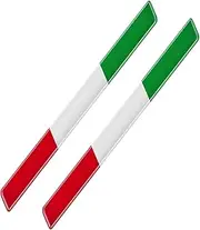 Italy Flag Car Sticker,Decorative Bumper Decals - Auto Window Decals, 3D Truck Adhesive Graphics for Vehicle Bumper Car Body