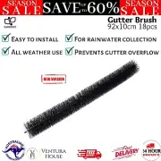 Gutter Brush Guard 92x10cm Leaf Twigs Filter Mesh Cover Under Roof Protection