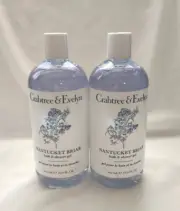 2 x Crabtree & Evelyn Nantucket Briar Bath and Shower Gel 500ml