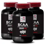 Stamina energy - BCAA 3000 - Fitness pathway 3 Bottle 360 Tablets