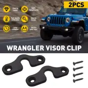 For 2020 2001 2022 Jeep Gladiator Metal Sun Visor Clips Hook With Screws EAW