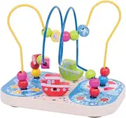 Bigjigs Toys Marine Bead Frame - Wooden Activity Sorting Centre