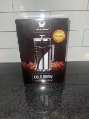 Cold Brew Coffee Maker 34 Ounces Stainless Steel Filter Cafe du Chateau
