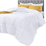 Utopia Bedding Comforter - All Season Comforters Queen Size - Plush Siliconized Fiberfill - White Bed Comforter - Box Stitched