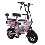 迷你 12 吋 350W 電動自行車 48V 便攜式可拆卸電池寵物親子折疊自行車電動混合自行車