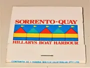 SORRENTO QUAY MATCHBOOK VERY RARE
