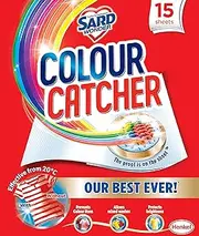 Sard Colour Catcher, Laundry Colour Run Protection Sheets for Mixed Washes, 15 Sheets, 15 Grams