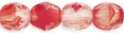 50 Cherry Crystal Hurricane Faceted Beads 6MM