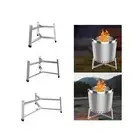 Firepit Stand Shelf Portable Firepit Bracket Camping Firepit Accessory Rack for