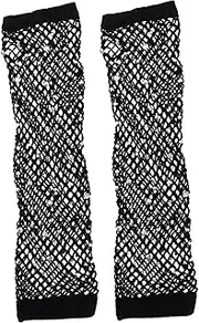[GAROZATION] 1 Pair Fishnet Long Elbow Gloves Stylish Fingerless Mesh Accessories for Night Clubs Parties and Costume Events Versatile Retro Goth Fashion