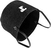 Elegant Felt Pet Toy Storage Bin Dog Cat Organizer Box Kitten Toy Basket Multipurpose Basket