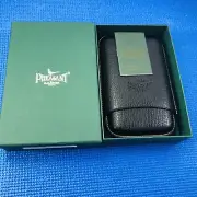 PHEASANT Black Leather 4-Pocket Cigar Case by RD Gomez Spain