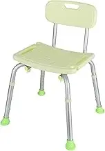 FFSPIIO Stable Shower Chair, with Backrest Shower Bench Disabled Adjustable Height Safety Non-Slip Bathtub Seat Shower Chair