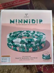Minnidip That's Banana Leaves Luxe Inflatable Pool Adult Kiddie Pool New