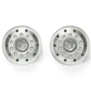 NEW Tamiya Metal Plated Fr Wheels 22mm (2) for 1/14 Tractor Truck FREE US SHIP