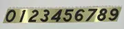 Hy-Ko Aluminum 3.5 In Non-Reflective Adhesive Numbers Angle Cut GG-25