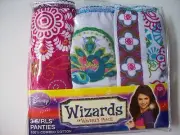 Wizards of Waverly Place Underwear Underpants 3 Girls Panty Disney 6 8 10 12 NIP