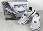 SIZE 12 SKECHERS GLIDE-STEP FLEX BLADOS 232327/WBK (B63159-1 (JR) BY-20)