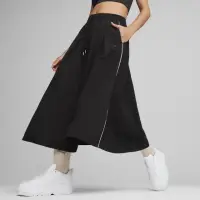 在飛比找momo購物網優惠-【PUMA】長裙 A字裙 休閒 女 流行系列Infuse 黑