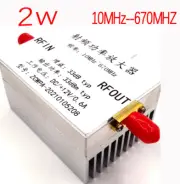 2W 10MHz-670MHzw RF Power Amplifier Heat Dissipation for HF FM VHF UHF