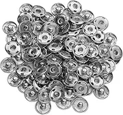 Tofficu 100pcs Snap Fasteners- Clothing Metal Sew on Buttons for DIY Sewing and Durable Press Studs for Jackets Pants and DIY Apparel